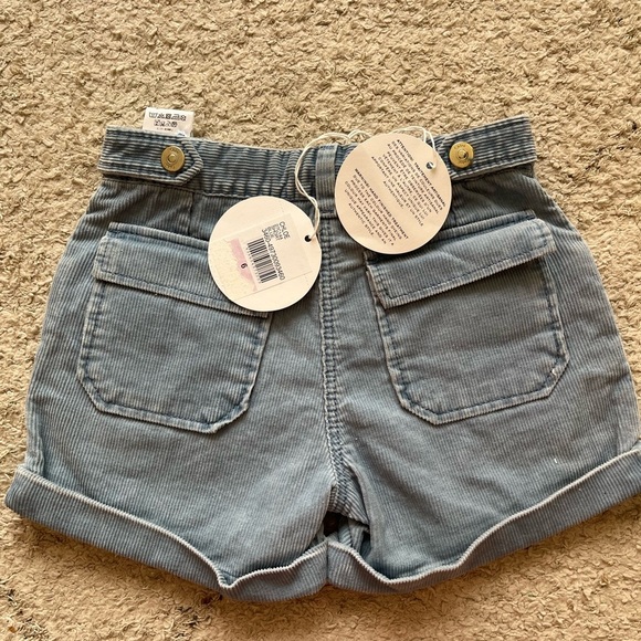Chloé Girls Blue Corduroy Shorts - Picture 2 of 3